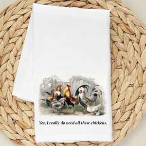 So many chickens...the kitchen towel.
